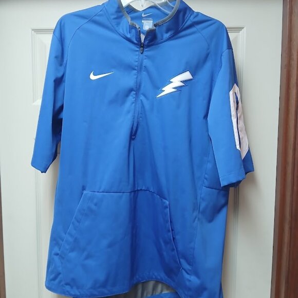 Nike Air Force Falcons Coaches Sideline 1/4 Zip Men's Large SS Pullover Jacket - Picture 1 of 11